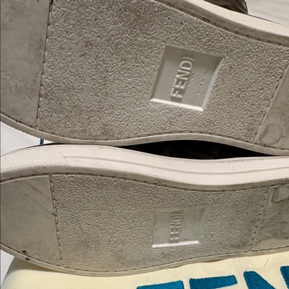 Fendi Black and Brown Logo Pattern Boots - Picture 11 of 11